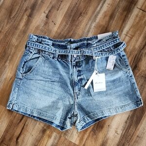KanCan Light Blue Jean Shorts with Belt